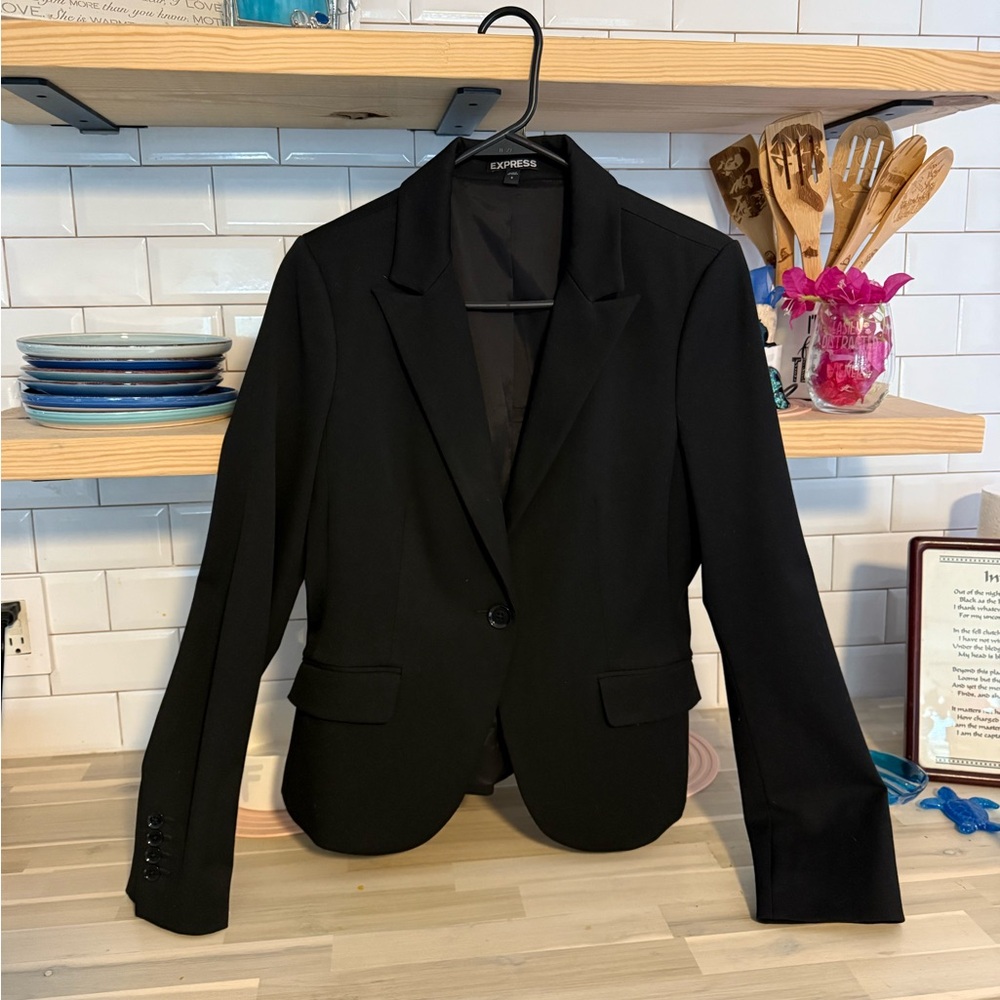 Express Women's Classic Black Suit Jacket